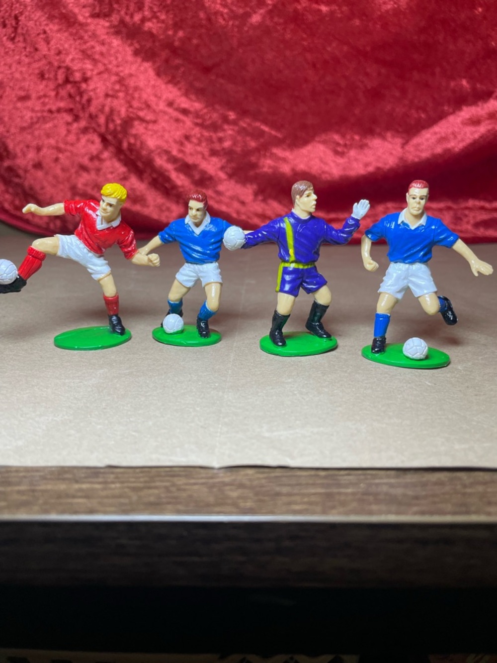 Vintage 1990s Cake Toppers- Soccer, Firefighter, Racers